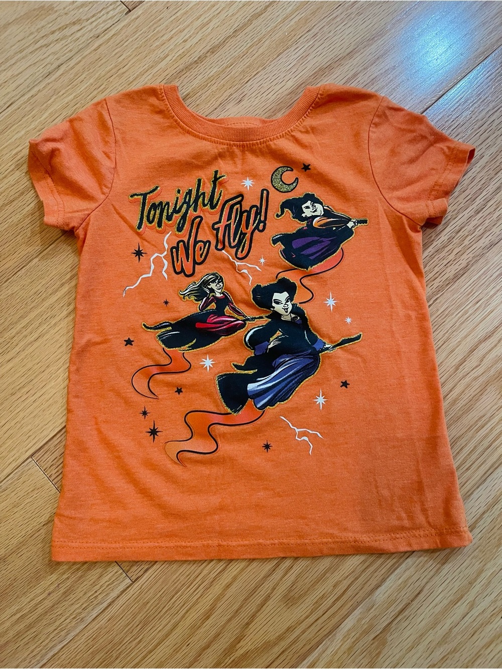 Girls' Orange 'Tonight We Fly' Halloween Hocus Pocus Graphic Tee